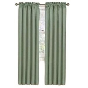 Blackout Energy-Efficient Curtains 2 Panels 42" x 84" each Eclipse Sea Glass